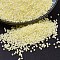 MIYUKI Delica Beads, Cylinder, Japanese Seed Beads, 11/0, (DB1521) Matte Opaque Pale Yellow AB, 1.3x1.6mm, Hole: 0.8mm, about 2000pcs/10g