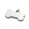 Tarnish Resistant 304 Stainless Steel Pendants, Bone, Stainless Steel Color, 22x40x1mm, Hole: 3x6mm