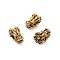 Tibetan Style Alloy Beads, Dragon Head, Antique Golden, 12x7.5x8mm, Hole: 3mm