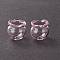 Glass Bead Cone for Wind Chimes Making, Campanula Medium L, Pink, 15x16mm, Hole: 2.7mm