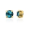Preciosa® MAXIMA Crystal in Sew-On Cup, Czech Crystal, 719 37 085 Chaton(Round), Golden, 60100 Indicolite, SS29(6.15~6.35mm)