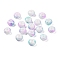 Opaque Spray Painted Glass Beads, Rondelle, Violet, 8x5mm, Hole: 2mm