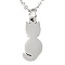 Non-Tarnish 201 Stainless Steel Kitten Pendant Necklaces, with Cable Chains, Cat Silhouette, Stainless Steel Color, 15.7 inch(40cm), 1.5mm, Cat: 17.5x8x1mm