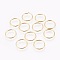 Iron Jump Rings, Open Jump Rings, Golden, 16x1.2mm, Inner Diameter: 13.5mm