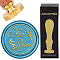 Brass Wax Seal Stamps with Wood Handle, for DIY Scrapbooking, Word, 25mm