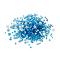 Glass Seed Beads, Mixed Style, Mixed Shapes, Dodger Blue, 1~27x2~4mm, Hole: 0.7~1mm