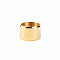 304 Stainless Steel Finger Rings for Couple, Real 18K Gold Plated
