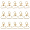 Alloy Swivel Clasps, Purse Making Findings, Light Gold, 4x2.9x0.5cm, Hole: 12x9mm, Inner Diameter: 2.6x0.9cm