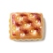 Cute Imitation Food Opaque Resin Cabochons, Peru, Bread, 12x14.5x6mm