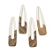 Luminous Glow in the Dark Wood & Resin Big Pendant, Hollow Twist Triangle Charms, Camel, 67x17x3.5mm, Hole: 2mm