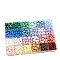 24 Colors Wax Granule Set, Sealing Wax Particles Kits for Retro Seal Stamp, Mixed Shapes, Mixed Color, Packing: 130x190mm, about 640pcs/set
