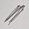Brass Ball Head Pins, Gunmetal, 70x0.8mm, Head: 2mm, about 120pcs/30g