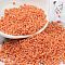 Baking Paint Glass Seed Beads, Cylinder, Light Salmon, 2x1.5mm, Hole: 1mm, about 50398pcs/pound