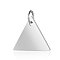 Anti-Tarnish 304 Stainless Steel Stamping Blank Tag Charms, with Jump Ring, Manual Polishing, Triangle Charm, Stainless Steel Color, 13x15x1mm, Hole: 3.5mm