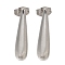 304 Stainless Steel Teardrop Stud Earrings for Women, Stainless Steel Color, 23.5x5.5mm