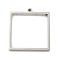 Non-Tarnish 304 Stainless Steel Laser Cut Pendants, Square Charm, Stainless Steel Color, 31x28x3mm, Hole: 2mm