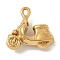 Ion Plating(IP) 304 Stainless Steel Pendants, Electric Vehicles Charm, Real 18K Gold Plated, 21x22x8.5mm, Hole: 1.6mm