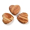 Heart Natural Wood Lace Stone Palm Stones, Anxiety Healing Thumb Stone, 19.5~20.5x20~20.5x5.8~6.8mm