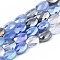Electroplate Glass Beads Strands, AB Color Plated, Faceted, Oval, Cornflower Blue, 8x6x4mm, Hole: 1.2mm, about 69~70pcs/strand, 22.83~23.03inch(58~58.5cm)