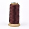 Polyester Thread, for Custom Woven Jewelry Making, Coconut Brown, 0.7mm, about 310m/roll