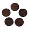 Natural Wenge Wood Pendants, Undyed, Flat Round Charms, Coconut Brown, 19x3.5mm, Hole: 1.8mm