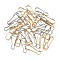 100Pcs 2 Colors Iron Keychain Clasp Findings, Nickel Free, Platinum & Golden, 11x3.5x1mm, 50pcs/color