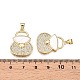 Латунные микропаве прозрачные подвески с фианитом KK-N254-183G-3
