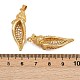 Латунные микро проложить кубического циркония подвески KK-A269-24G-3