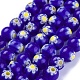 Круглые Millefiori стеклянные бусины нити LK-P002-02-1