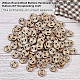 Подвески из неокрашенного дерева WOOD-BC0001-05-4