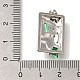 Латунные микро проложить кубического циркония подвески KK-K389-038P-3