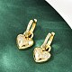 Латунные серьги-кольца из прозрачного кубического циркония EJEW-S275-01G-2