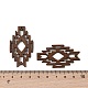 Подвески из окрашенного дерева тополя WOOD-S060-01D-3