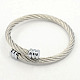 Модные браслеты из нержавеющей стали 304 BJEW-L076-02-1