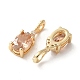 Латунные микро проложить кубического циркония подвески X-KK-Q031-43G-03-2