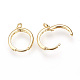 Латунные серьги-обручи KK-R058-143G-2