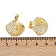 Латунные микро проложить кубического циркония подвески KK-C093-07G-3