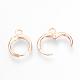 Латунные серьги-обручи KK-R071-08RG-2
