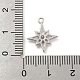 Латунные микропаве прозрачные подвески с фианитом KK-H467-03P-3