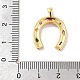 Латунь стекло кулоны KK-F877-15G-3
