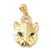Подвески из латуни с прозрачным фианитом KK-H433-33G