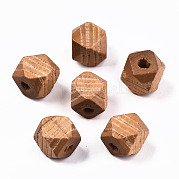 Расписные бусы из натурального дерева WOOD-T021-52A-09