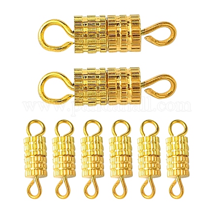 20 шт. латунные винтовые застежки KK-YW0002-40G-1