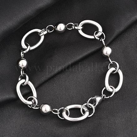 Цепные браслеты из нержавеющей стали 304 BJEW-L661-09P-1