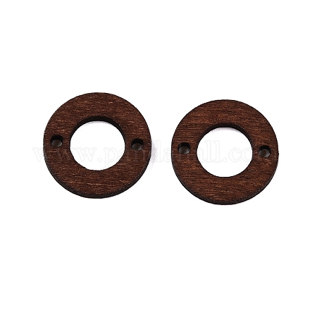 Соединительные кольца из окрашенной древесины тополя WOOD-N016-19-1