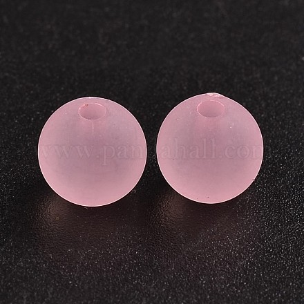 Прозрачные акриловый шар бисером FACR-R021-8mm-15-1