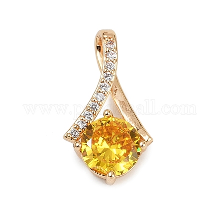 Латунные микро проложить кубического циркония подвески KK-E795-22KCG-01-1