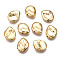 Brass Beads, Cadmium Free & Nickel Free & Lead Free, Polygon, Real 18K Gold Plated, 11.5x13x4mm, Hole: 1.2mm