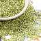 Glass Seed Beads, Silver Lined, Cylinder, Green Yellow, 2x1.5mm, Hole: 1.4mm, about 50398pcs/pound