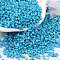 Cylinder Seed Beads, Opaque Colours Luster, Uniform Size, Dark Cyan, 2x1.5mm, Hole: 0.8mm, about 40000pcs/bag, about 450g/bag